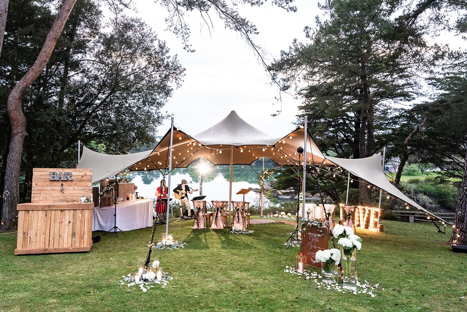 Tente stretch Organisation jour J