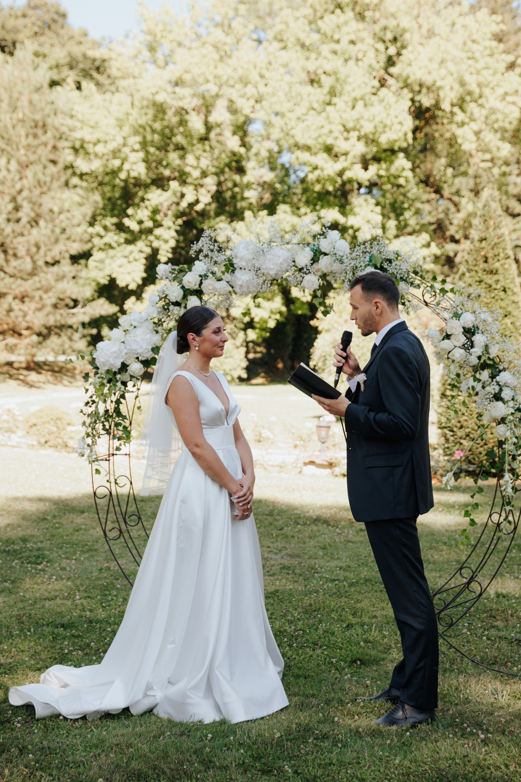 Vœux des mariés Centre de l'attention mariage